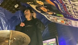 Lewy T, during the making of SHINE music Video